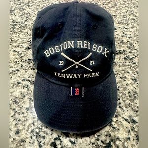 47 Brand Boston Red Sox Clean Up Dad Hat with Crossing Bats- Navy White